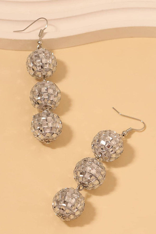Fashionable Super Sparkly Disco Ball Earrings