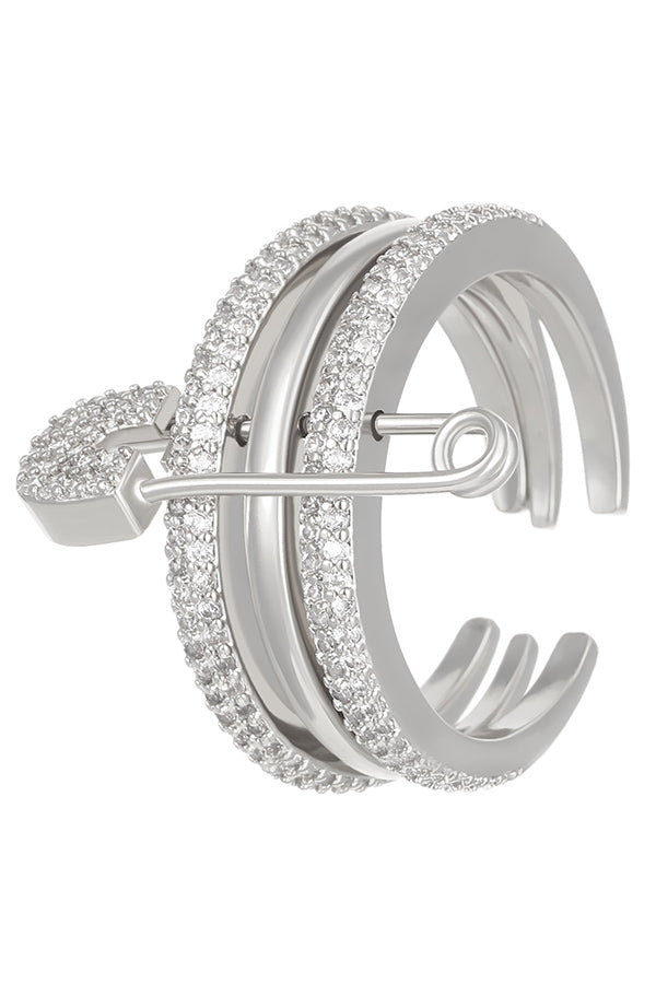 Fashionable Three-color Ring with Detachable Needle Ring