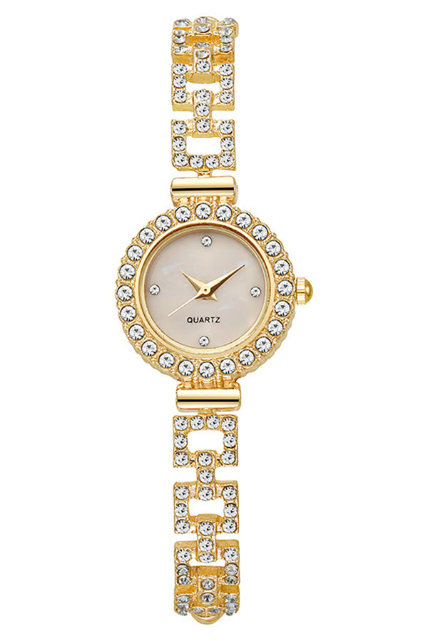Fashionable Diamond Elegant Pointer Pull-Out Bracelet Watch