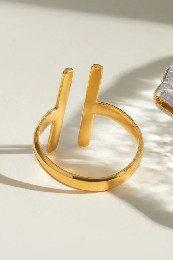 Fashion Stainless Steel Simple Line Ring