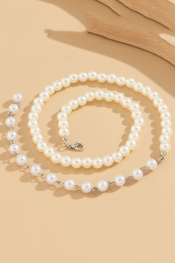 Vintage Beaded Chain Tassel Necklace