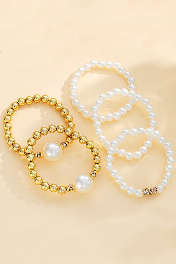 Fashionable Pearl Beaded Simple Versatile Bracelet