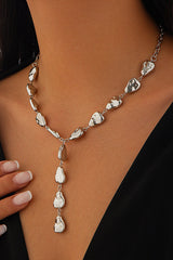 Fashion Irregular Baroque Style Teardrop-shaped Pendant Necklace