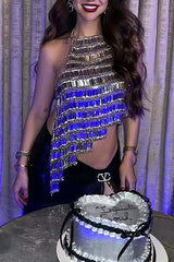 Dazzling Diamond Chain Alloy Body Chain