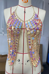 Punk Sexy Sequined Tassel Body Chain