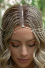 Simple Rhinestone Pendant Headdress