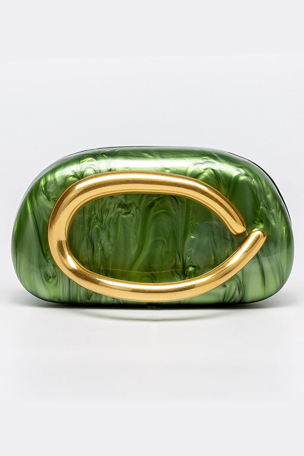 Elegant Special-shaped Shell Acrylic Fashion Clutch