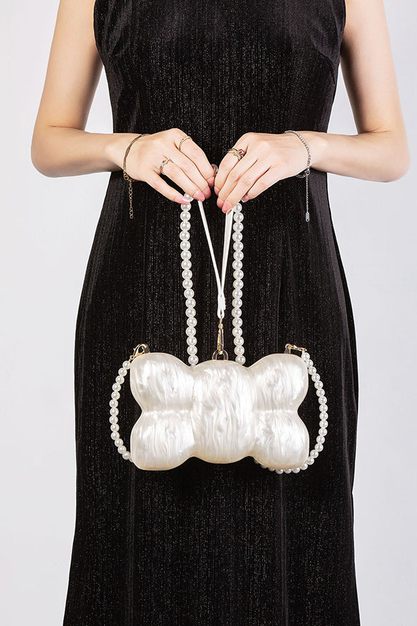 Fashionable and Elegant Multi-style Pearl Chain Shoulder Bag