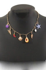 Bohemian Ocean Style Rice Bead Necklace