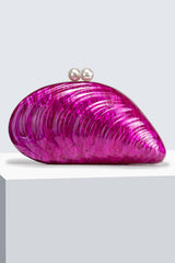Elegant Shaped Shell Acrylic Evening Clutch