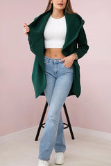 Solid Color Loose Hooded Zip-up Casual Sports Jacket