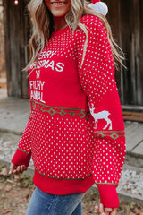 Merry Christmas Ya Filthy Animal Long Sleeve Pullover Sweater