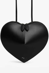 Fashionable Heart Genuine Leather Shoulder Crossbody Bag