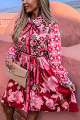 Beyond Chic Gorgeous Flowers Shirt Dress