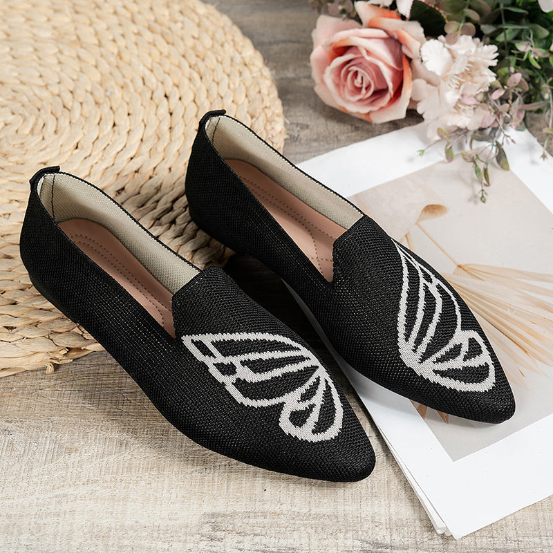 Elegant Pointed Toe Versatile Flat Shoes