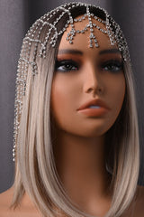Fashionable Mesh Diamond Tassel Hair Accessory