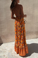 Floral Lace Backless Stylish Se Dress