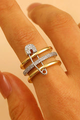 Fashionable Three-color Ring with Detachable Needle Ring