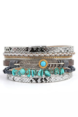 Bohemian Vintage Gravel Braided Bracelet