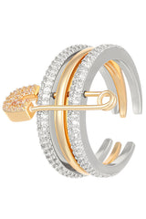 Fashionable Three-color Ring with Detachable Needle Ring