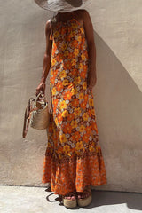 Floral Lace Backless Stylish Se Dress