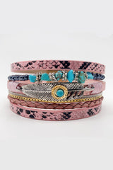 Bohemian Vintage Gravel Braided Bracelet