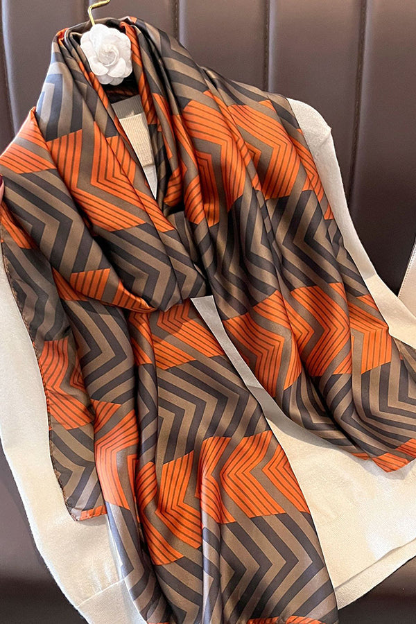 Elegant Imitation Silk Oversized Shawl Scarf