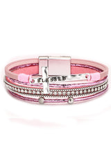 Bohemian Cross Diamond Magnetic Clasp Bracelet