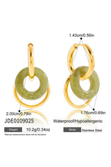 Stylish and Exquisite Titanium Steel Resin Earrings