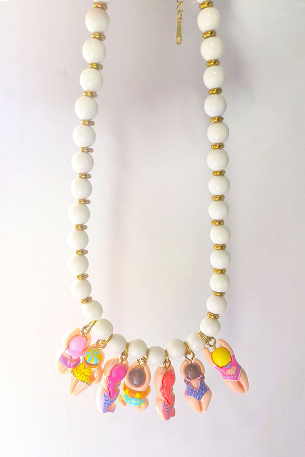 Versatile Cute Swimmer Beaded Necklace