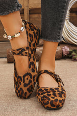 Fashionable Buckled Suede Round Toe Casual Shoes