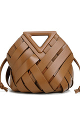 Fashion Triangle Woven Large-capacity Handbag