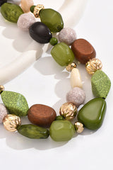 Bohemian Forest-style Resin Necklace