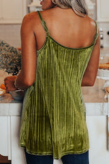 Fashionable Lace Patchwork Camisole Loose Top