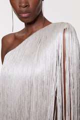 Fashion One-shoulder Slim-fit Elegant Tassel Mini Dress