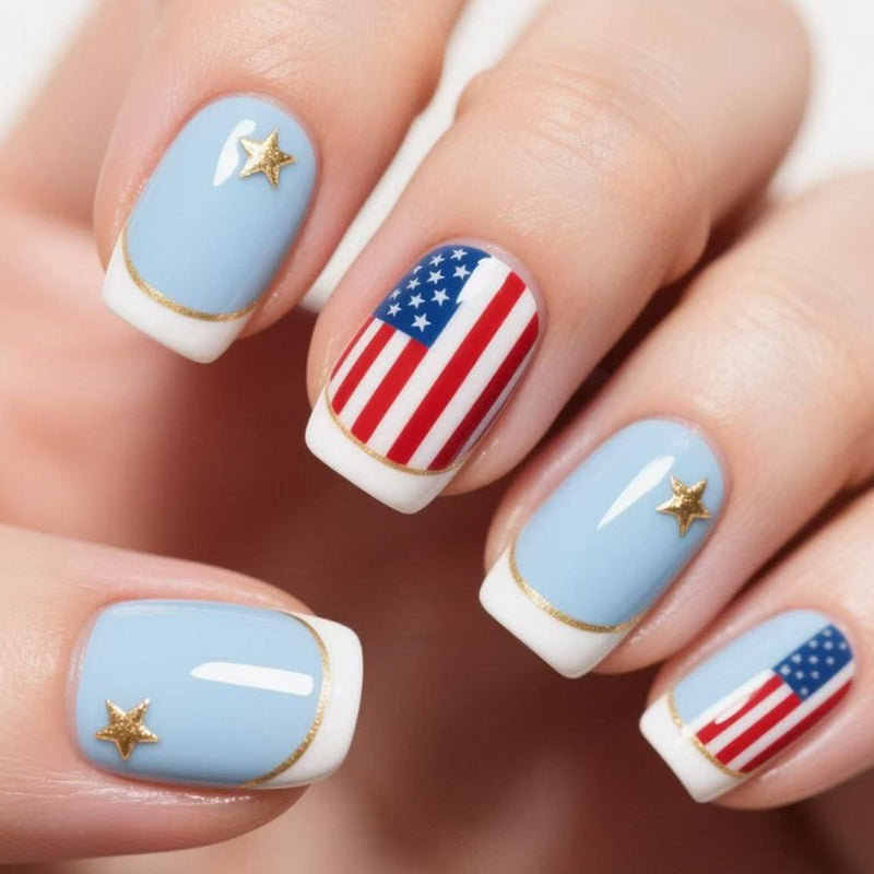 Independence Day Pattern Fashion Nail Art