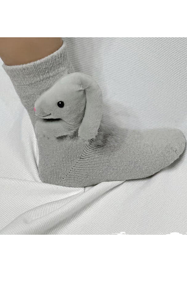 New Plush Knitted Animal Floor Socks