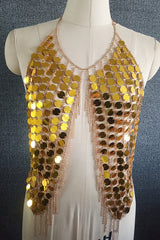 Punk Sexy Sequined Tassel Body Chain