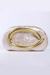 Elegant Special-shaped Shell Acrylic Fashion Clutch
