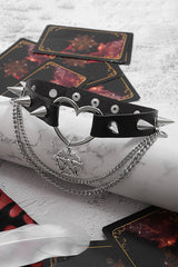 Dark Rivet Punk Necklace