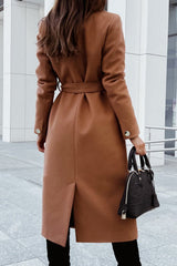 Always A Classic Lapel Belted Midi Coat