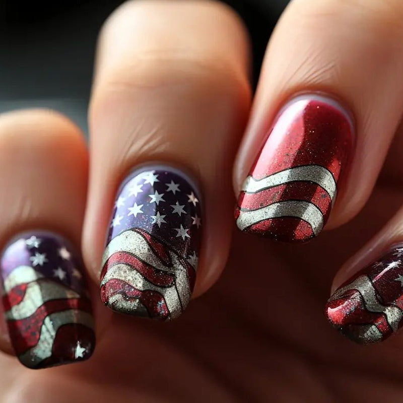 Independence Day Pattern Fashion Nail Art