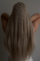 Fashionable Mesh Pearl Tassel Headband