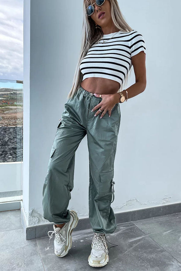 The Letha Pocketed High Waist Function Cargo Pants