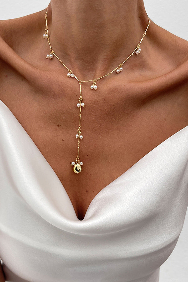 French Elegant Pearl Beaded Necklace