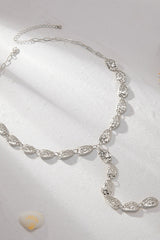 Fashion Irregular Baroque Style Teardrop-shaped Pendant Necklace