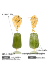 Stylish and Exquisite Titanium Steel Resin Earrings
