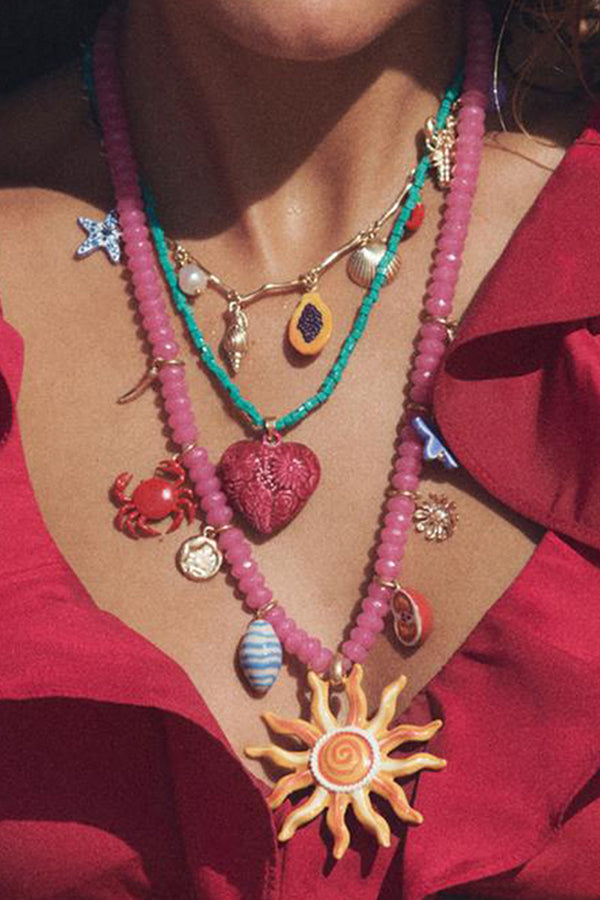 Bohemian Ocean Style Rice Bead Necklace