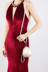 Fashionable and Elegant Multi-style Pearl Chain Shoulder Bag