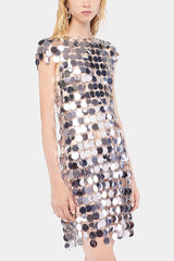 Sexy Sparkly Sequined Cutout Mini Dress